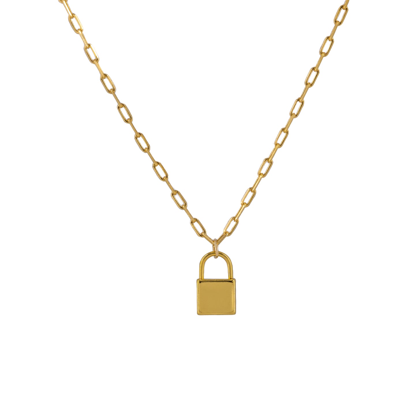 Gold Filled Lock Necklace