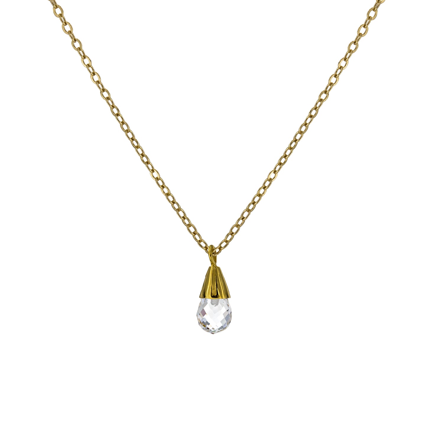 Clear Quartz Drop Pendant