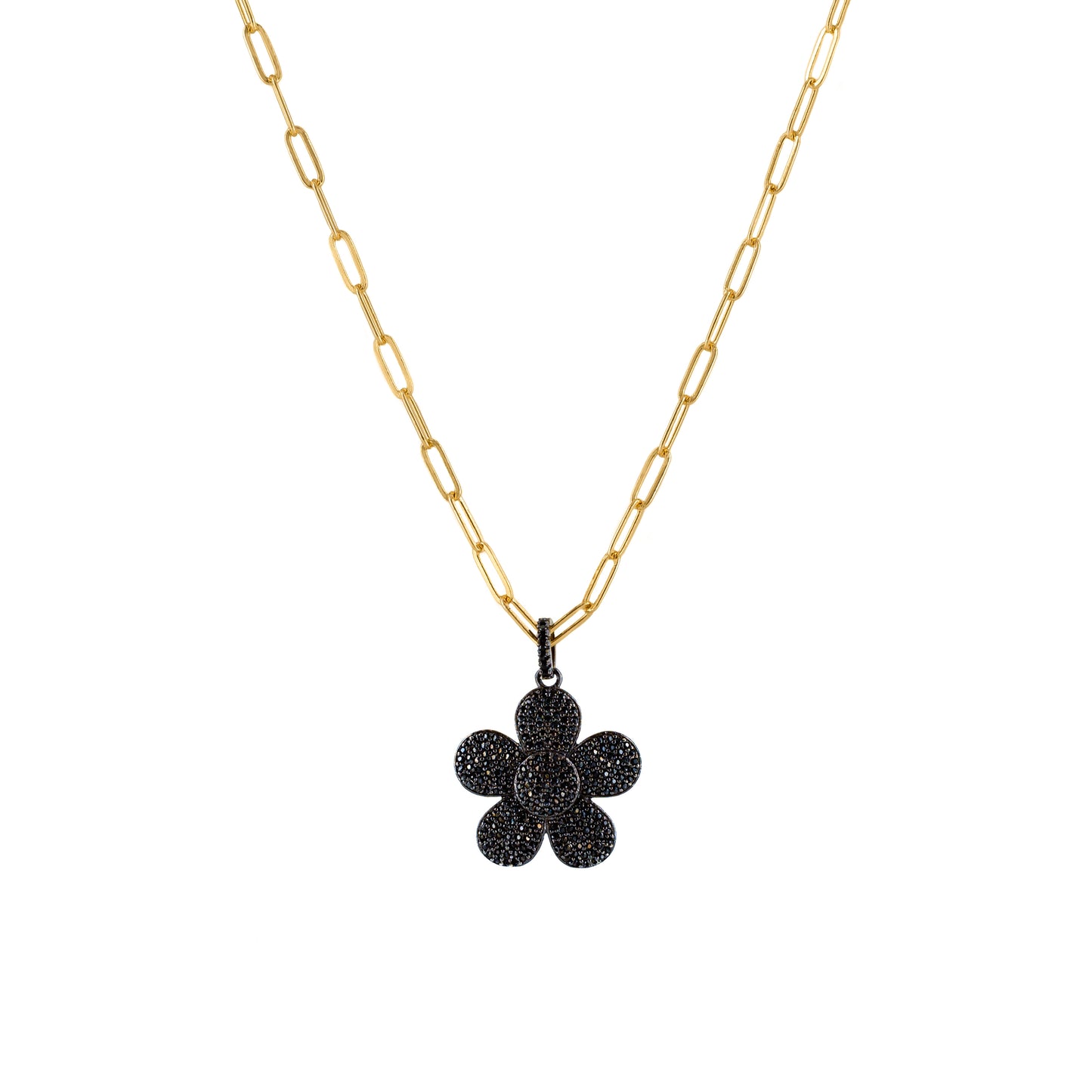 Black Zirconia Flower