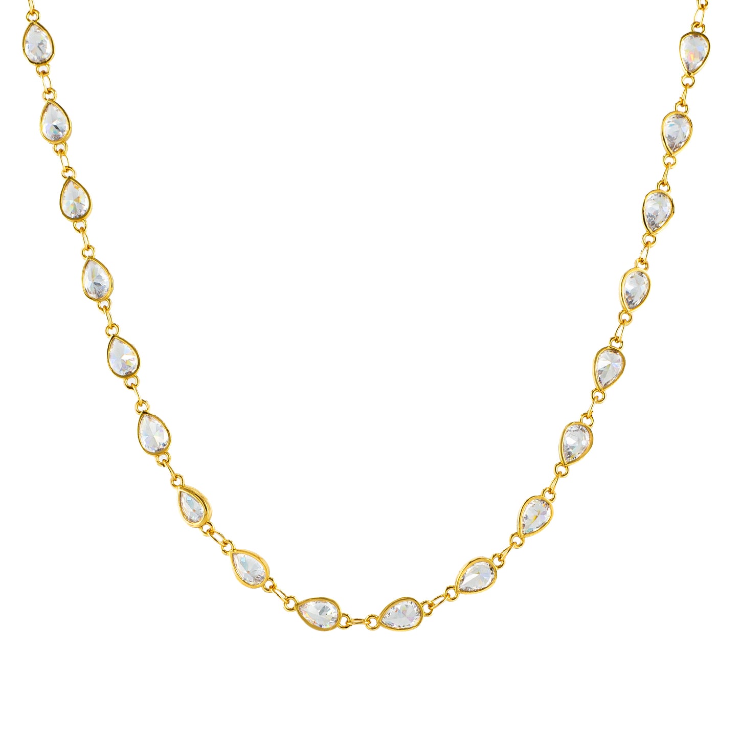 Gold and Crystal Necklace