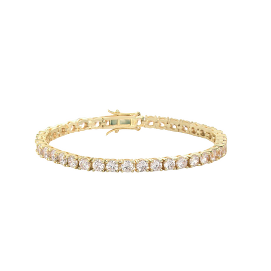 Gold Tennis bracelet 3mm