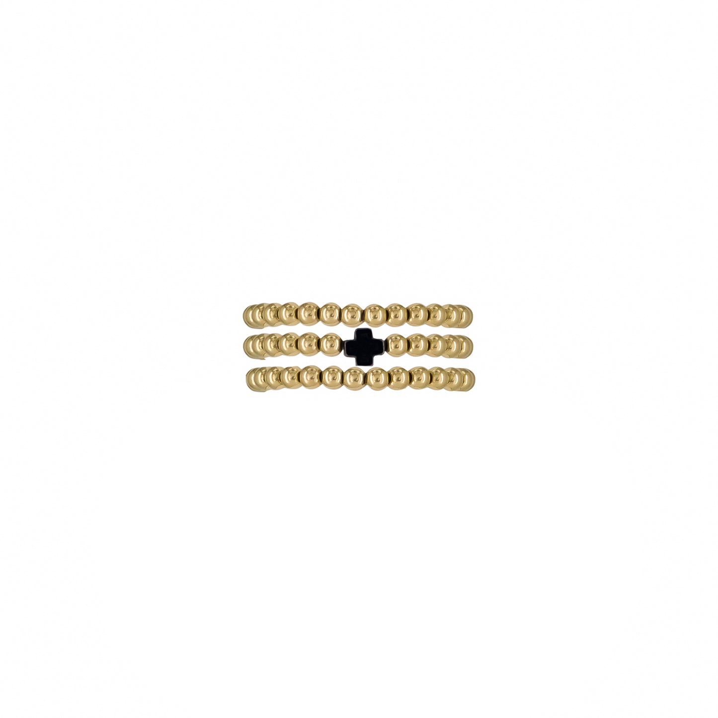 Set of 3 Beaded Rings