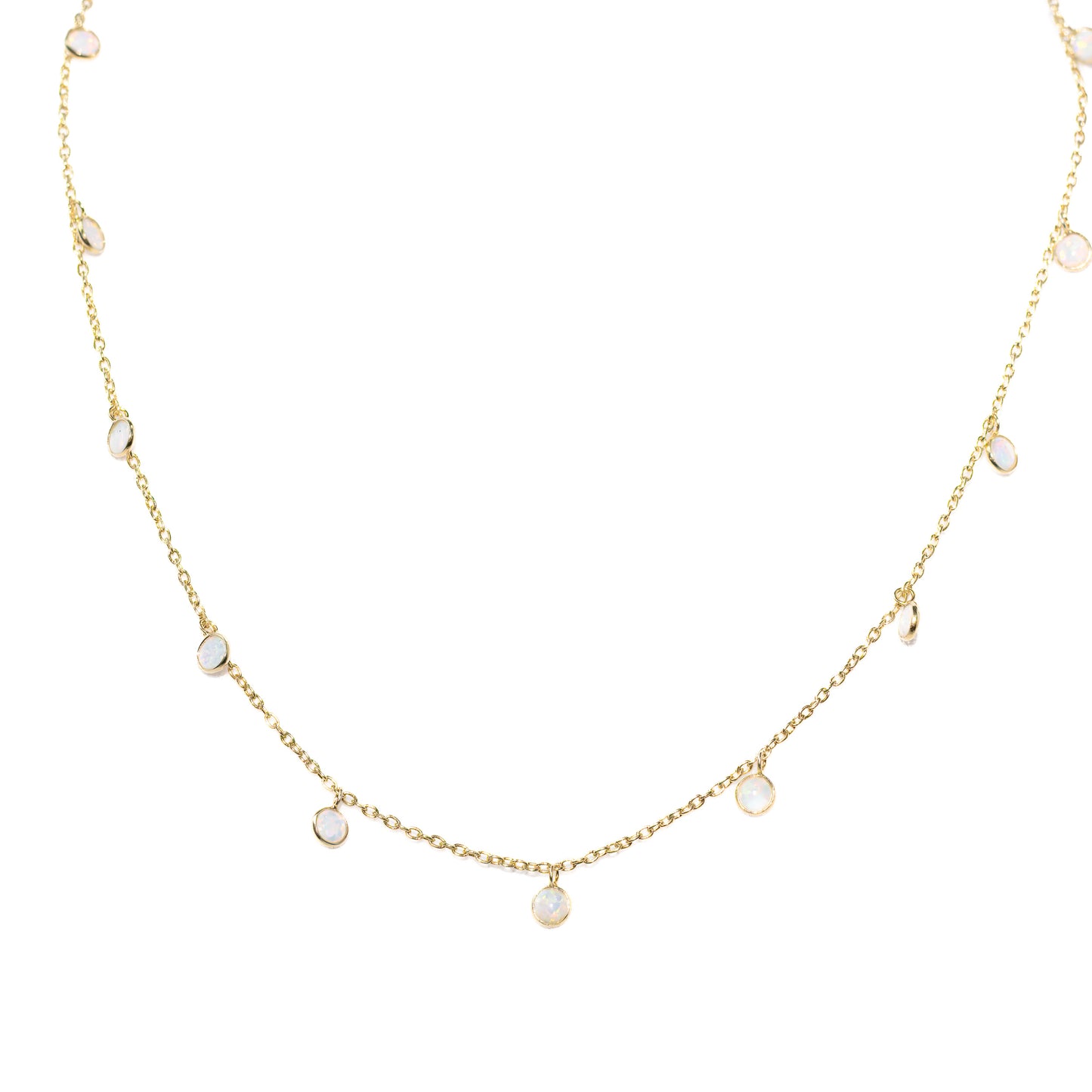 Golden Droplets Necklace