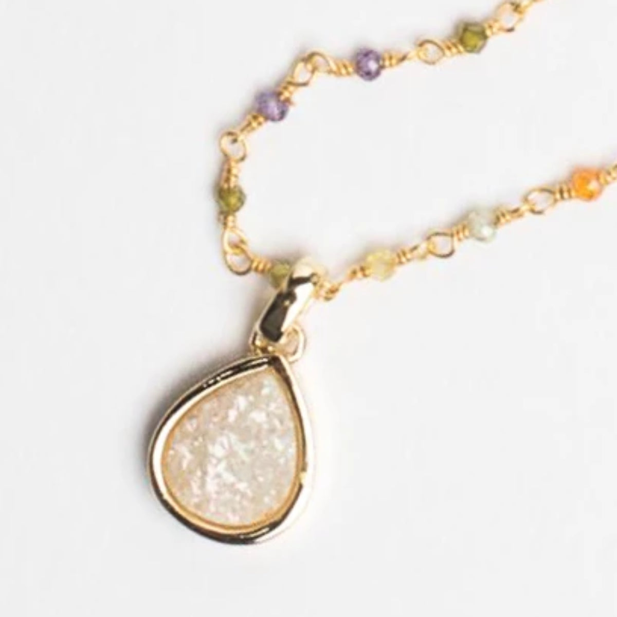 Multi Colored Zirconia Necklace *