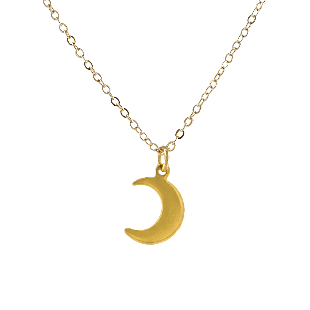 Gold Filled Moon Necklace