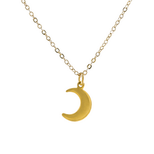 Load image into Gallery viewer, Gold Filled Moon Necklace
