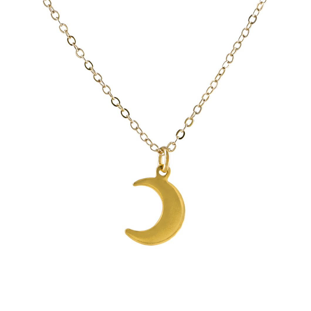 Gold Filled Moon Necklace