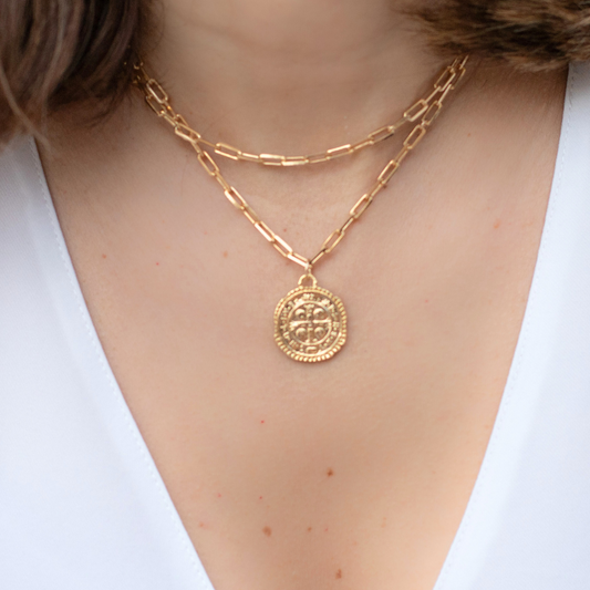 Saint Benedict in Gold-Filled Chain