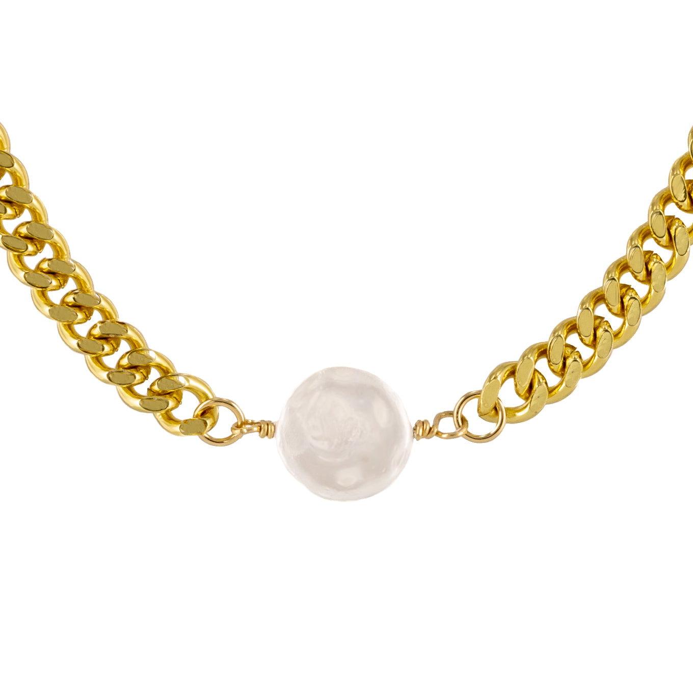 Golden Pearl Necklace