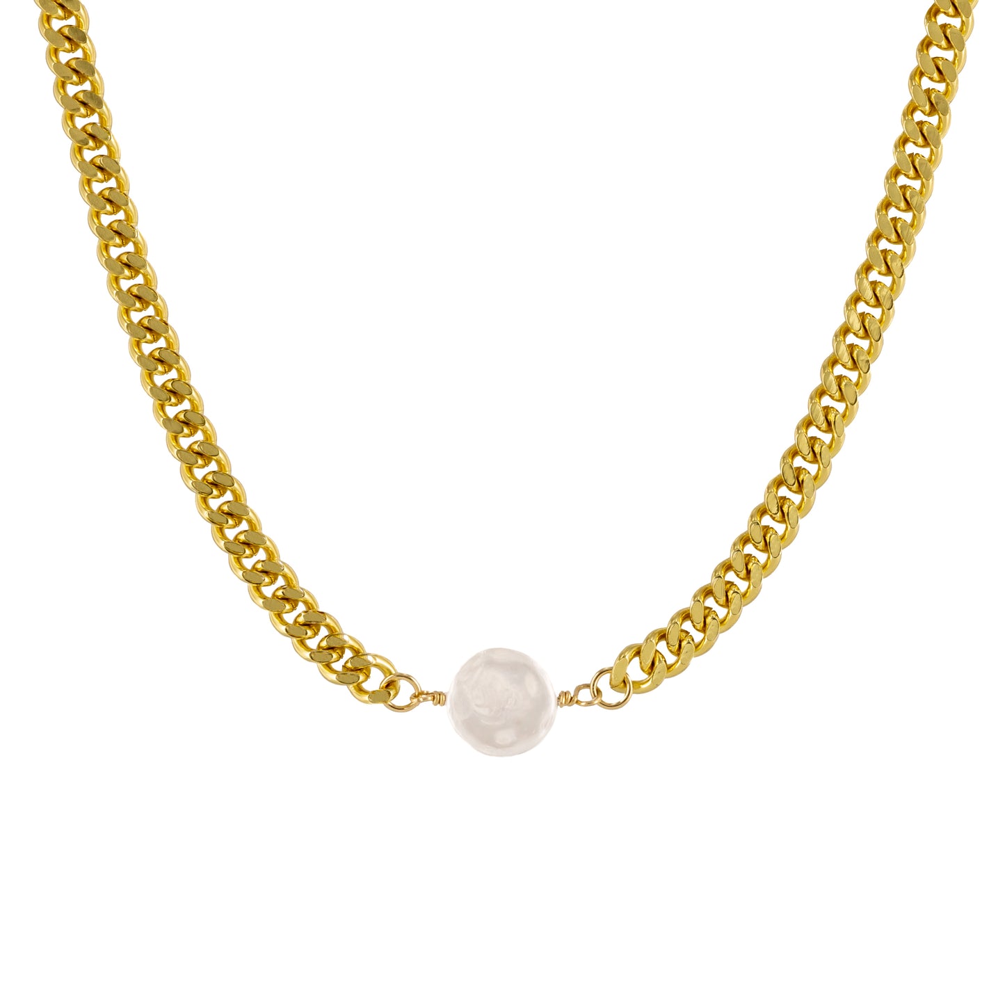 Golden Pearl Necklace