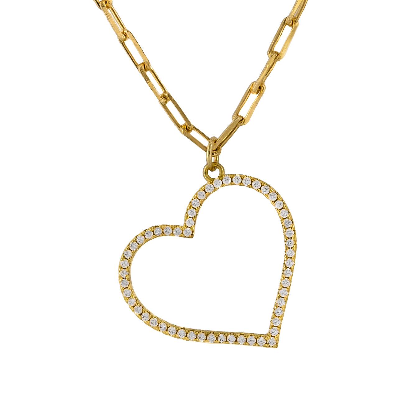 Zirconia Heart Necklace