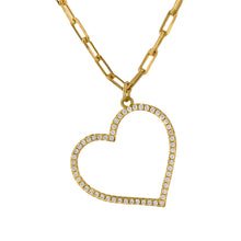 Load image into Gallery viewer, Zirconia Heart Necklace