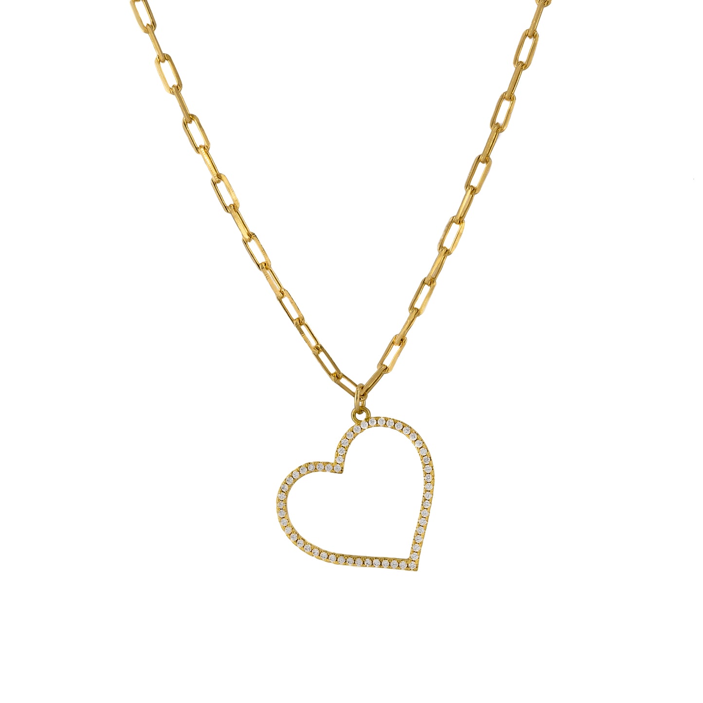 Zirconia Heart Necklace