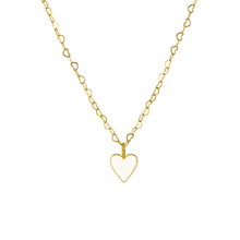 Load image into Gallery viewer, White Heart Necklace