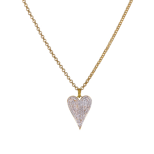 Zirconia Heart Pendant