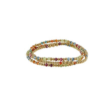Load image into Gallery viewer, Set of 3 Gold Filled Beads &amp; Multicolor Crystal