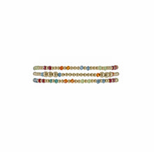 Load image into Gallery viewer, Set of 3 Gold Filled Beads &amp; Multicolor Crystal