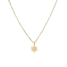Load image into Gallery viewer, Gold Filled Sun Necklace
