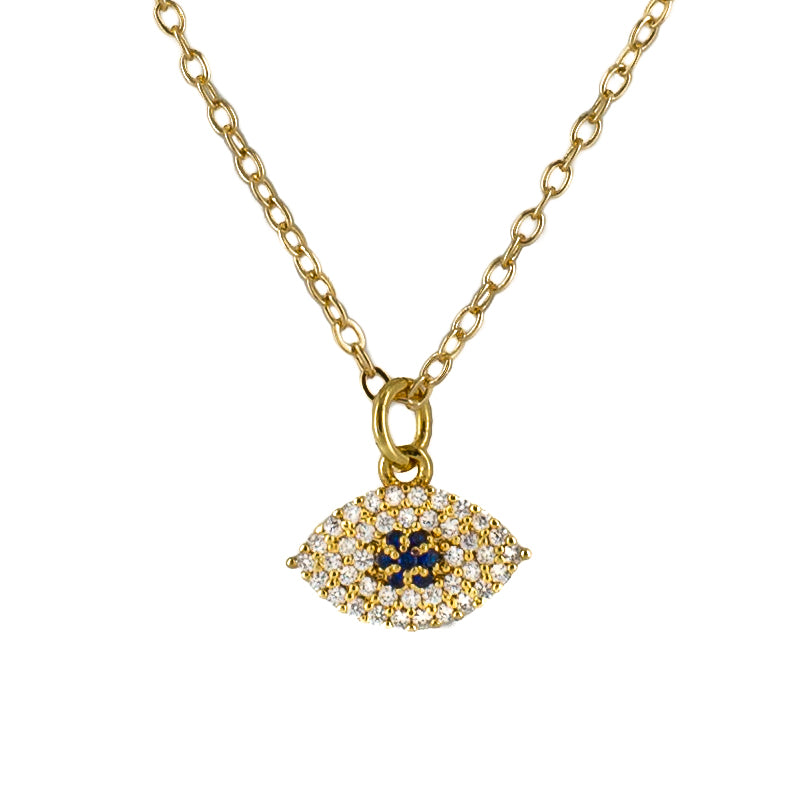 Zirconia Evil Eye Pendant