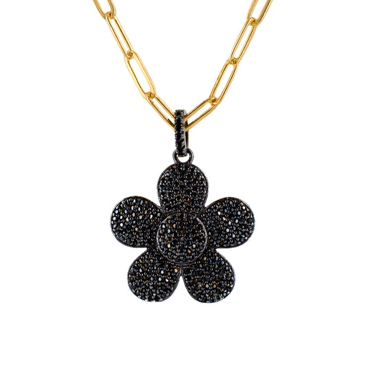 Black Zirconia Flower