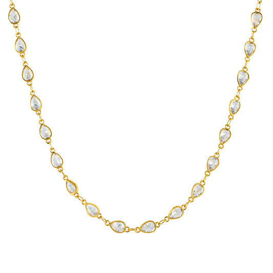 Gold and Crystal Necklace