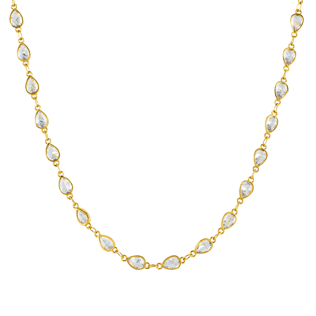 Gold and Crystal Necklace