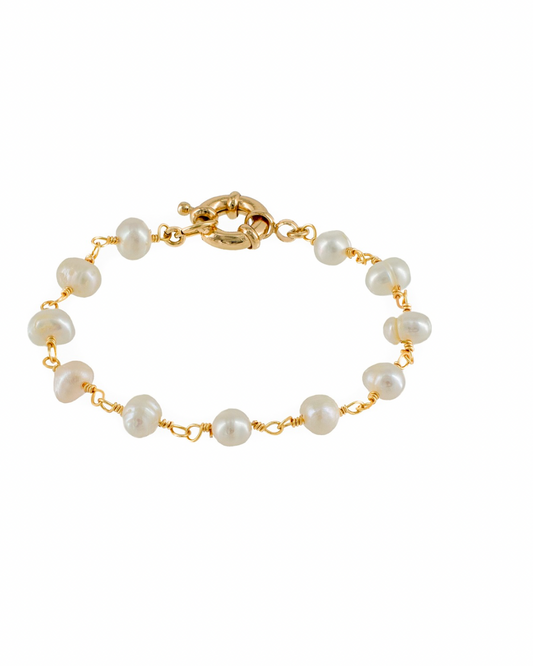 Pearl Golden Bracelet