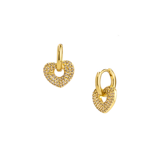 Heart Hoop Earrings