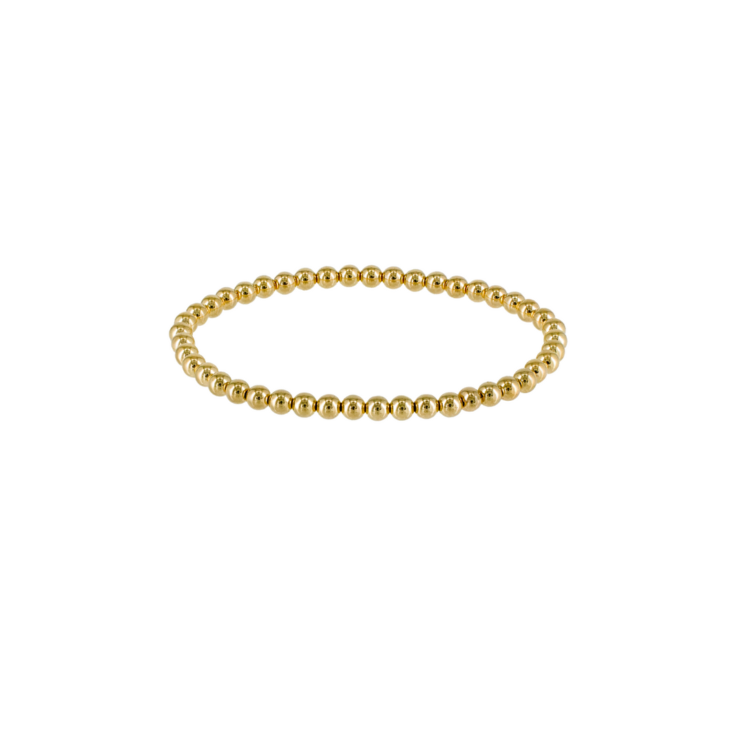 Gold Filled Beaded Bracelet 4mm