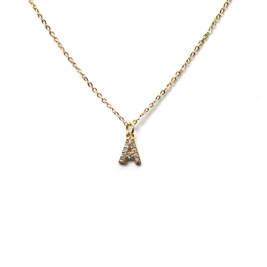 Golden Initial Necklace