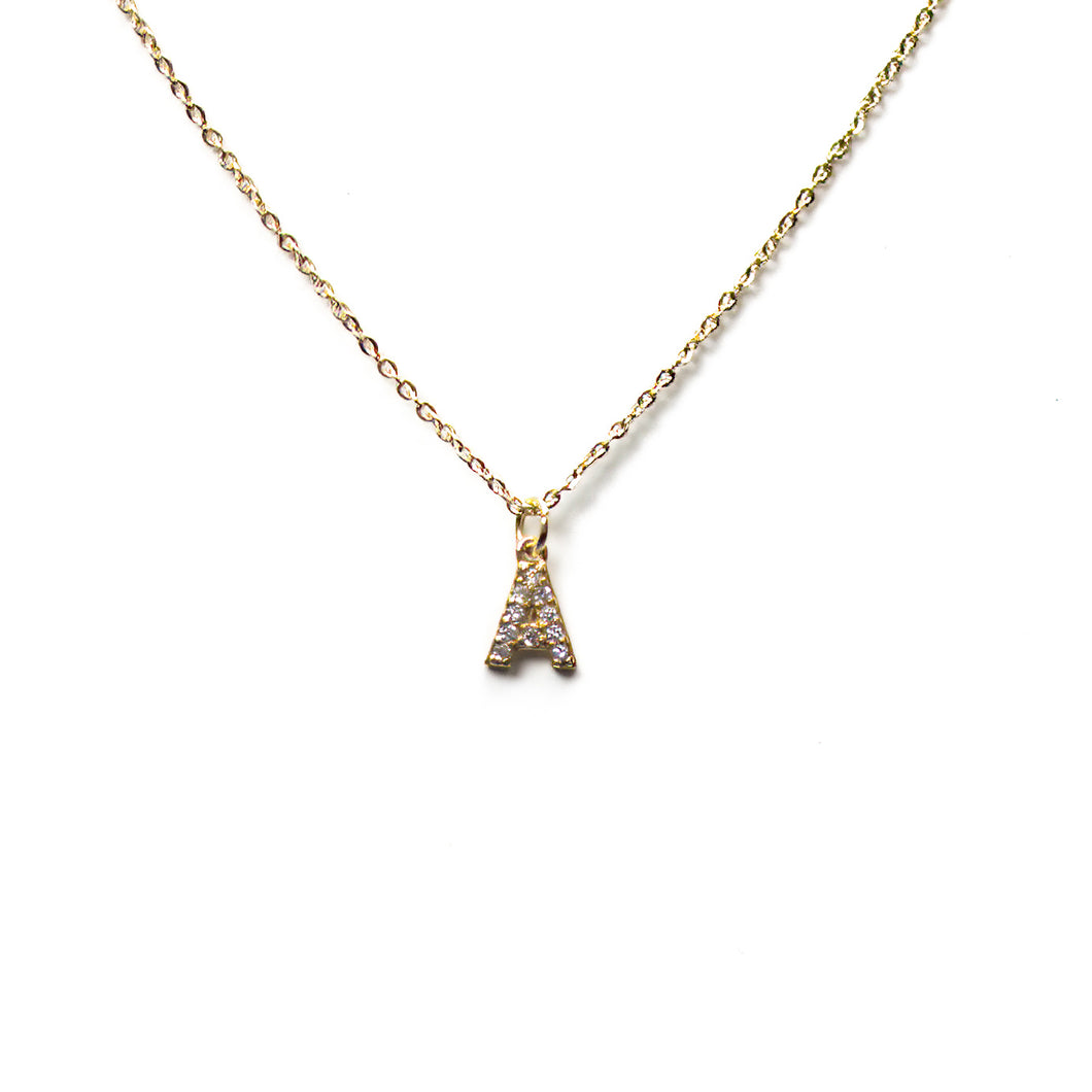 Golden Initial Necklace