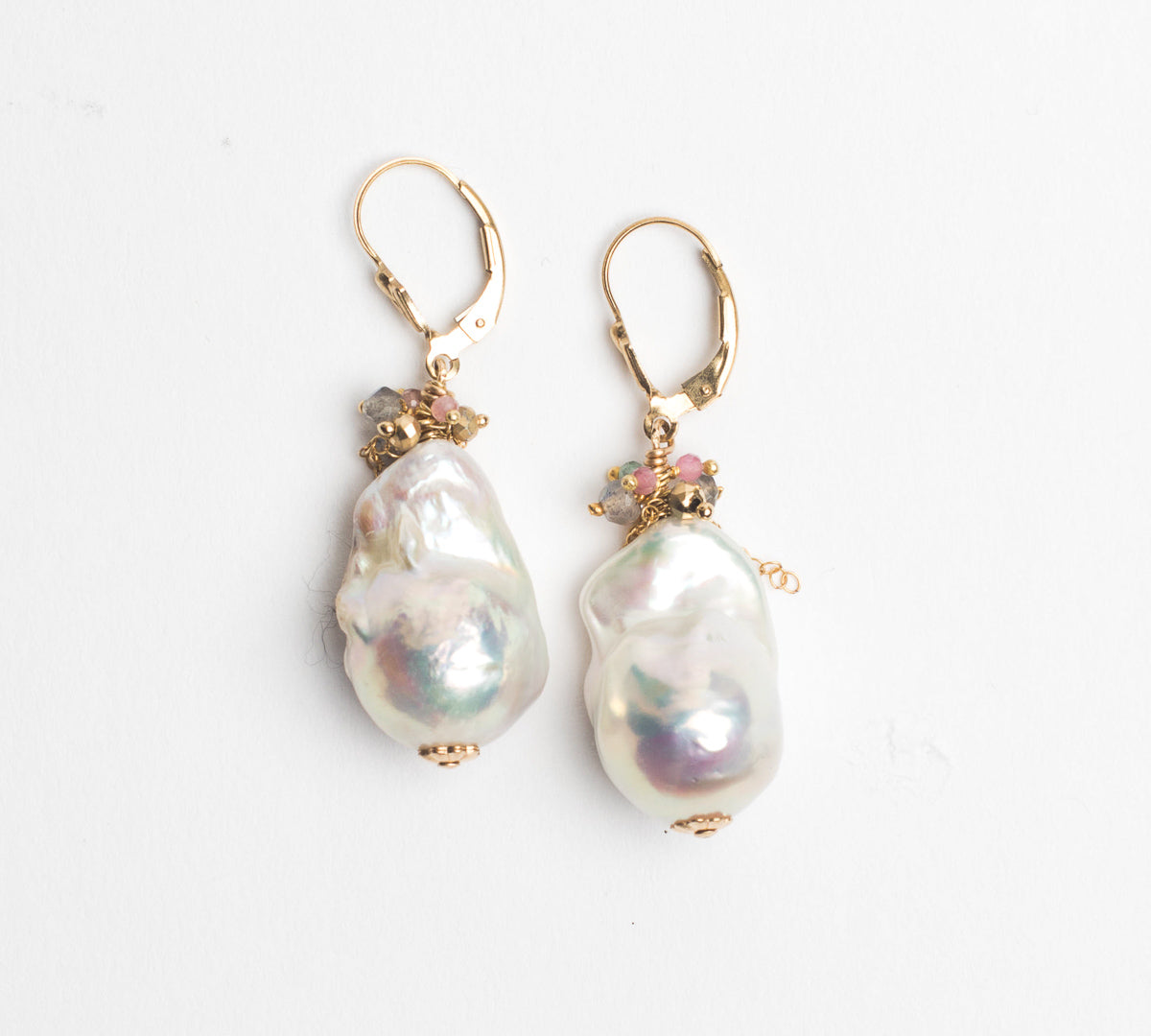 Large Baroque Pearl Earrings