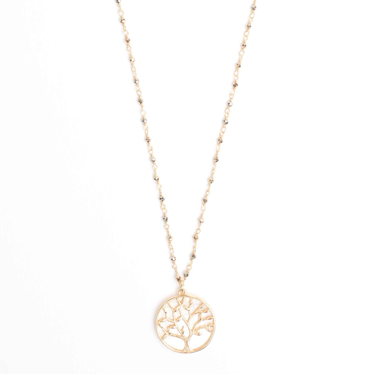 Mother of Pearl Tree of Life Necklace *