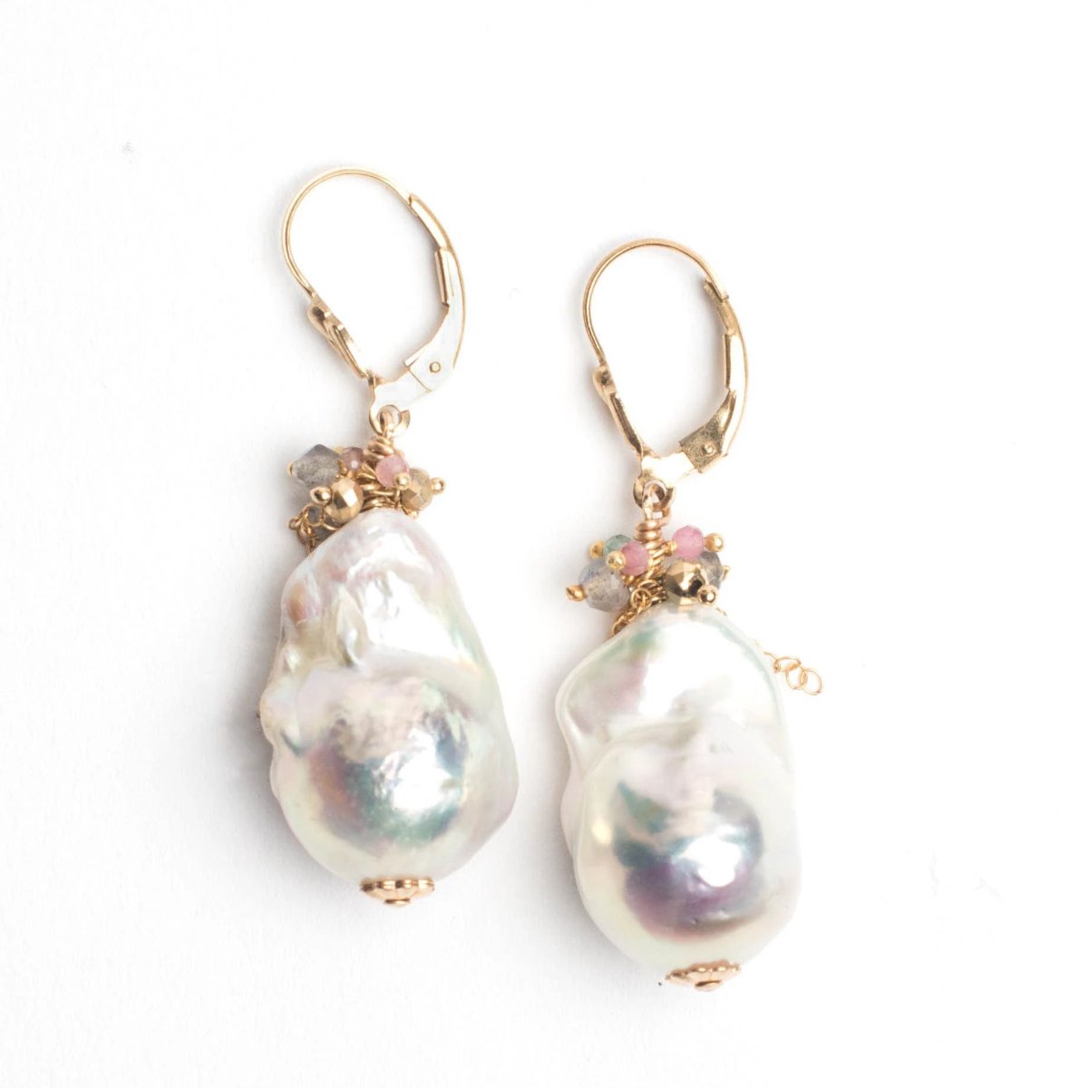 Large Baroque Pearl Earrings