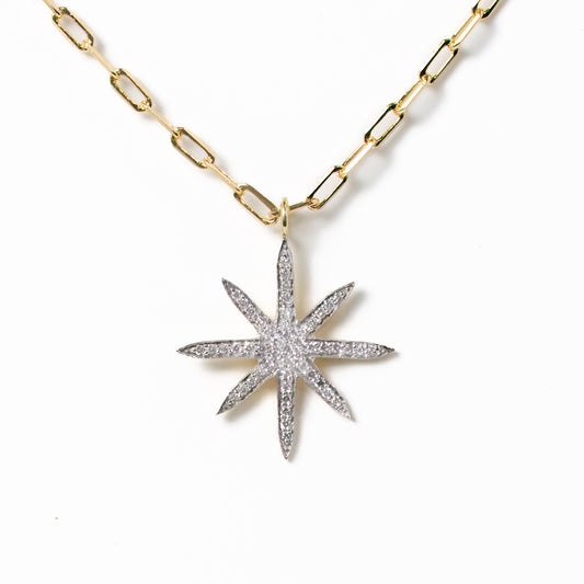 Star Pendant with Diamonds