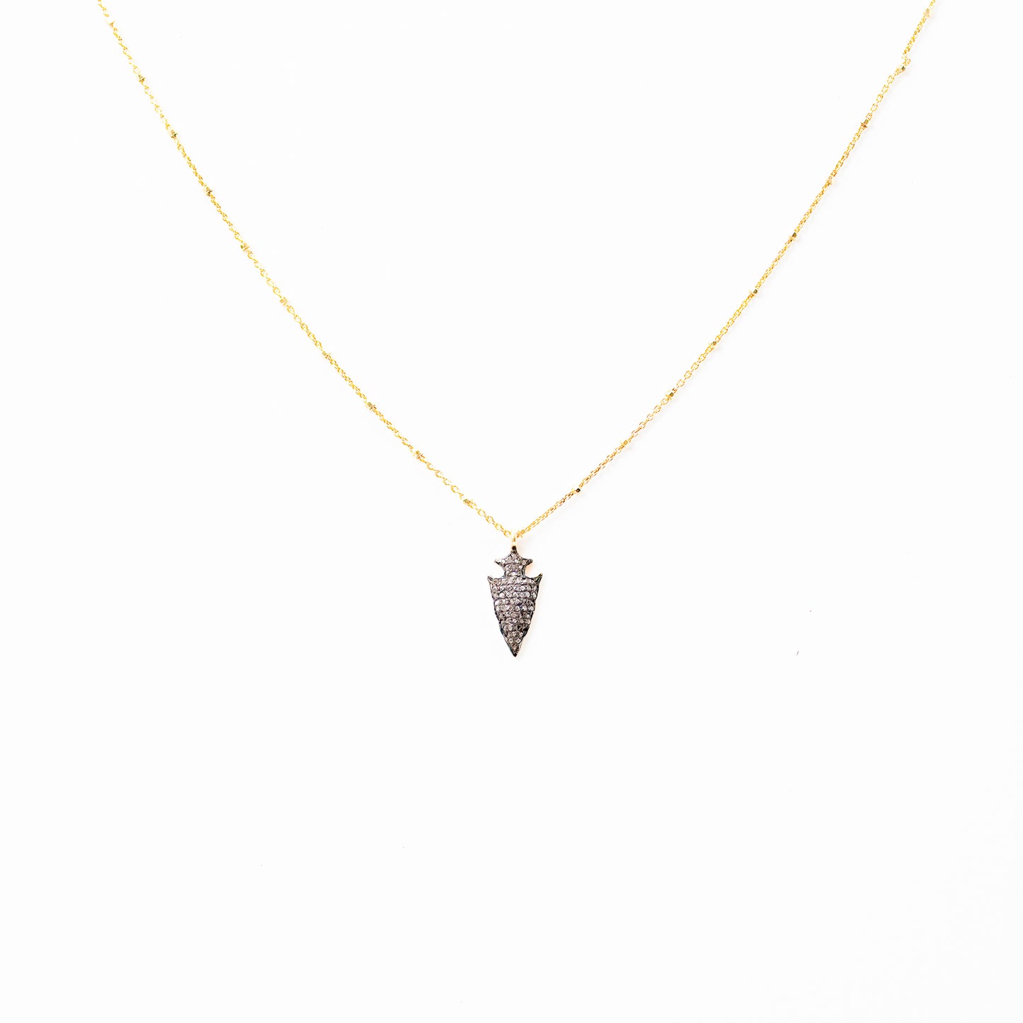 Spearhead Pendant with Diamonds