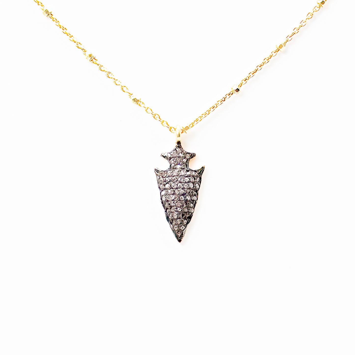 Spearhead Pendant with Diamonds