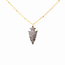 Load image into Gallery viewer, Spearhead Pendant with Diamonds